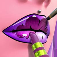 Teen Girls Makeup Lip Stick Art 3D Makeover Gameplay IOS/Android