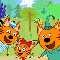 Kid-e-Cats Picnic. Fun Game For Kids. Game Review. English Version.