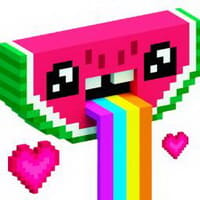 Color By Number 3D Voxly - Unicorn Pixel Art (iPad, IPhone, Android)