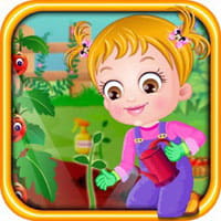 Baby Hazel Gardening Time