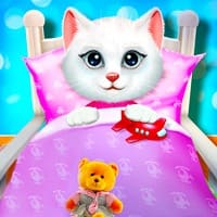 Cute Kitty's Bedtime Activitie