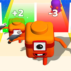 Merge Number Cube: 3D Run Game