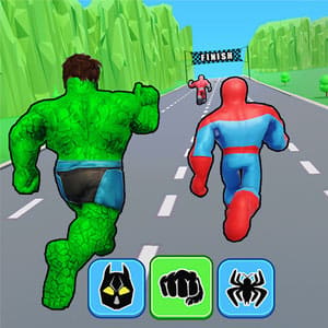 Superhero Transform Shift Game