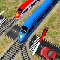 Euro Railroad Crossing : Railway Train Passing 3d